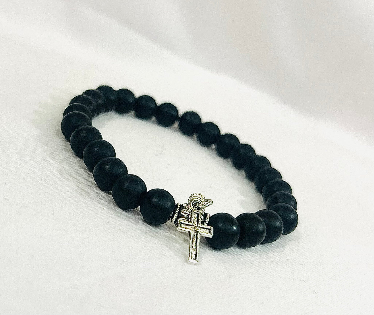 Silver Cross bracelet